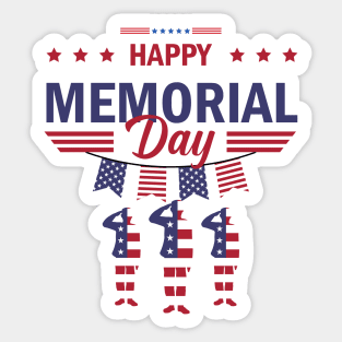 Happy Memorial Day, May 29 Sticker